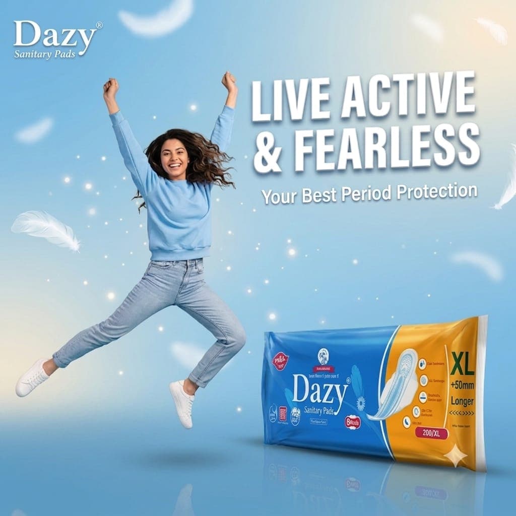 How Dazy sanitary pads work — softness and protection